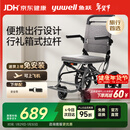 鱼跃(yuwell)手动轮椅车1100A折叠老人轻便便携式手推车旅行可上飞机