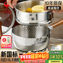 三四钢雪平锅内层316L不锈钢奶锅辅食小汤锅泡面煮锅20cm食品级一体成型