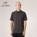 ARC'TERYX始祖鸟 KADEM POLO 轻量 男子 运动短袖POLO衫 BLACK HEATHER/黑灰色 M