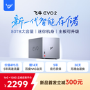 飞牛nas智能存储EVO 2双盘位N150家庭网络存储私有云主机手机扩容相册备份服务器硬盘 【银灰色】16G 128G系统盘（3.5/2.5英寸硬盘通用）