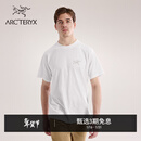 ARC'TERYX始祖鸟 KRAGG SL COTTON SS 透气 男子 棉质短袖T恤 WHITE LIGHT/石膏白 L