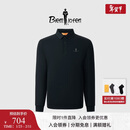 比音勒芬【轻量化】秋冬季男士上衣亲肤柔软易打理长袖翻领POLO衫可打底