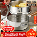 三四钢雪平锅内层316L不锈钢奶锅辅食小汤锅泡面煮锅20cm食品级一体成型