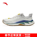 安踏（ANTA）探野PRO夏季版丨男鞋户外运动鞋减震透气徒步鞋耐磨越野跑鞋 象牙白/积云灰-4 40