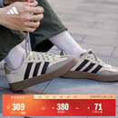 adidas「T头鞋」BARREDA板鞋德训鞋男女阿迪达斯轻运动 灰色/黑色/树脂黄   42