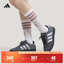 adidas「T头鞋」BARREDA休闲板鞋德训鞋男女新款阿迪达斯轻运动 深灰/碳黑/金属银   41
