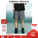 UR2025秋季新款男装时尚休闲百搭松紧腰抽绳短裤UMY650013 深灰 34