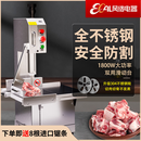 艾风格锯骨机商用切骨机电动台式小型切割牛骨冻肉猪脚神器家用据排骨机 F280B商用滑动台烤漆款【侧翻工作台】
