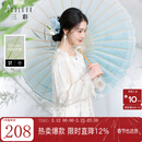 三彩【蝶影流光】2026春季新款新中式提花小衫流苏宽松盘扣C 米白色 M 160/84A