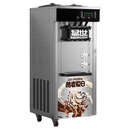 猛世冰淇淋机商用冰激淋机雪糕机奶茶店雪糕店立式台式全自动甜筒圣代软质 经典丨立式银色丨连打16个