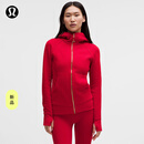 lululemon丨Scuba 女士拉链连帽衫 *新年款*拉绒 LW3JRFS 牛津红 S /6