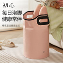 初心可折叠泡脚桶加厚保温便携式加高桶泡脚养生袋洗脚桶足浴盆过小腿