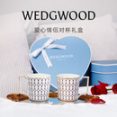 Wedgwood【新年礼物】金粉年华马克对杯心形礼盒高颜值情侣杯水杯咖啡杯 金粉年华马克杯心形礼盒