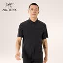ARC'TERYX始祖鸟 SKYLINE SS SHIRT 透气 男子 短袖衬衣 BLACK/黑色 S