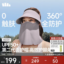 蕉下（beneunder）防晒帽子遮阳帽女磁吸防晒面罩口罩太阳帽登山帽男薄烟紫