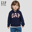 盖璞（GAP）男女幼童2026春季新款logo毛圈宽松连帽衫儿童装卫衣860963