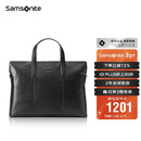 新秀丽（Samsonite）男士手提包13英寸电脑包休闲通勤文件袋牛皮革公文包TK9*09001