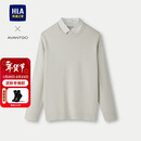 HLA海澜之家长袖针织衫男保暖气质假两件毛衣冬季男