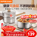 苏泊尔（SUPOR）奶锅316L不锈钢宝宝辅食锅泡面热牛奶小奶锅汤锅电磁炉燃气通用 【推荐】316L不锈钢奶锅- 18cm