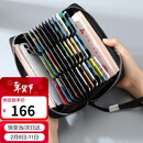 高尔夫（GOLF）多卡位印花卡包男士大容量长款钱包风琴耐磨防刮手拿包送男友礼物