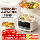 小熊（Bear）电炖盅隔水炖汤盅电炖锅燕窝炖盅煲汤炖汤陶瓷全自动家用3-4人炖蒸煮一体多功能锅4.1L DDZ-J25H5