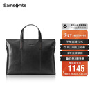 新秀丽（Samsonite）男士手提包13英寸电脑包休闲通勤文件袋牛皮革公文包TK9*09001