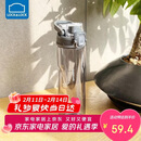 乐扣乐扣（LOCK&LOCK）人鱼线塑料运动水杯夏天便携水壶带刻度提手男女水杯子700ML灰色