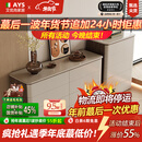 艾优尚卧室实木斗柜客厅储物柜床尾置物柜抽屉收纳斗橱靠墙立柜 卡其灰 三斗柜（胡桃木纹）