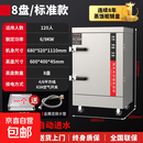 美的平替款蒸饭柜商用电蒸箱食堂燃气蒸饭车蒸饭机箱全自动蒸柜米饭馒头蒸柜 电用标准款8盘-220V【需要380V请留言备注】