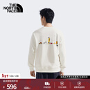 北面（The North Face）卫衣情侣款Uncle Belly合作系列针织卫衣舒适透气25秋季新品|8HNF QLI/沙丘白 L /175