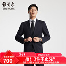 雅戈尔（YOUNGOR）西服男士050款上衣秋冬青年男套西上衣羊毛面料经典西服 藏青 L 175/96A