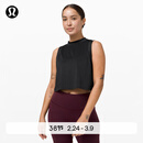 lululemon丨Flow Y 女士运动二合一短款背心 LW1CMYS 黑色 S /6