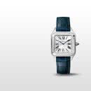 卡地亚(Cartier)山度士系列石英手表女款白盘皮带38*27.5mmWSSA0086