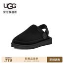 UGG春季男士时尚舒适平底包头休闲一脚蹬单鞋懒人鞋 1166915 BLK | 黑色 41 尺码偏小，建议拍大一码