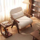 千禧华府实木沙发床折叠一体两用小户型家用书房单双人懒人沙发客厅0.8米