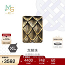 周生生新年黄金转运珠王安宇同款 酷黑足金串珠XL龙鳞不含绳94750C定价