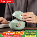金镶玉功夫旅行茶具套装泡茶壶 快客杯飘逸杯盖碗汝窑 祥龙快客杯