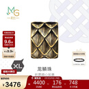 周生生新年黄金转运珠王安宇同款 酷黑足金串珠XL龙鳞不含绳94750C定价