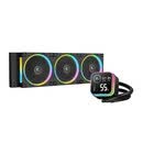九州风神（DEEPCOOL）冰翼LQ360ULTRA水冷CPU散热器点阵屏数显主机散热风扇 冰翼LQ360 ULTRA水冷黑色【ARGB风扇】
