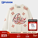 FILA马上起飞 | Dimitri联名编织衫FUSION斐乐章昊同款春新年款毛衣 云白色-WT L 175/96A/L