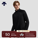 DESCENTE迪桑特TRAINING男士SOLOTEX长袖半拉链贴身保暖针织衫 BK-黑色 L (175/96A)