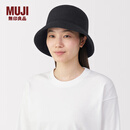 MUJI羊毛 渔夫帽 帽子 DBC41A5A 黑色
