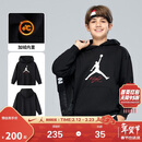 Jordan 耐克AJ童装儿童连帽卫衣2025男童秋冬加绒上衣中大童衣服
