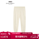 珍贝【精纺纯羊绒裤子】男士秋冬保暖针织打底长裤秋裤21839 白色 XL （120码）