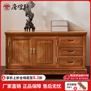 唐煌轩红木家具缅甸花梨（学名：大果紫檀）茶水柜餐厅餐边柜实木新中式歺边柜茶叶柜储物柜收纳柜 双门三屉餐边柜