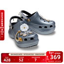 卡骆驰（CROCS）璀璨珠花小鲸鱼洞洞鞋时尚百搭包头女鞋|211519 黑色-001 36 /37(230mm)