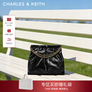 CHARLES&KEITH子母链条大容量流浪包托特包单肩斜挎包女包新年礼物CK2-40671449 【L号】Black黑色 L