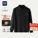 HLA海澜之家【加绒】polo衫男冬季山不在高系列宽松上衣男过年