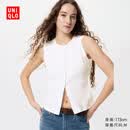 优衣库前排扣背心女装26春夏新款484226 00 白色 M