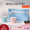Wedgwood欢愉假日蓝粉马克对杯陶瓷马克杯情侣对杯高颜值茶水杯咖啡杯